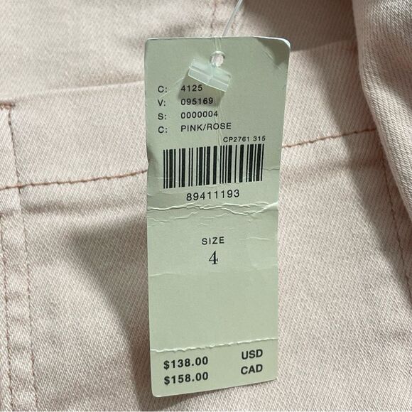 NWT Anthropologie The Kit Utility Romper by Pilcro‎ in Pink Rose Size 4 - Picture 7 of 8